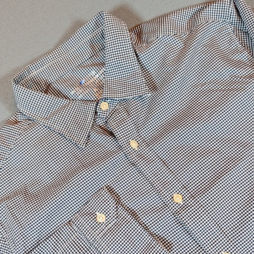 Vineyard Vines Mens XL‎ OTG Performance Gingham Button Down Shirt Long Sleeve